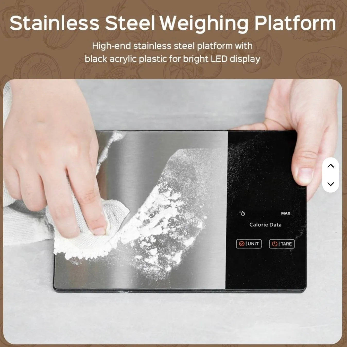 Welland X-7 stainless steel weighing platform and LED display