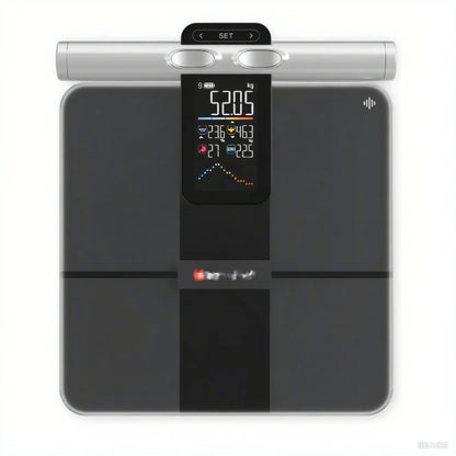 Smart 8-Electrode Body Fat Scale with Handle - High Precision Full Body Composition Analyzer