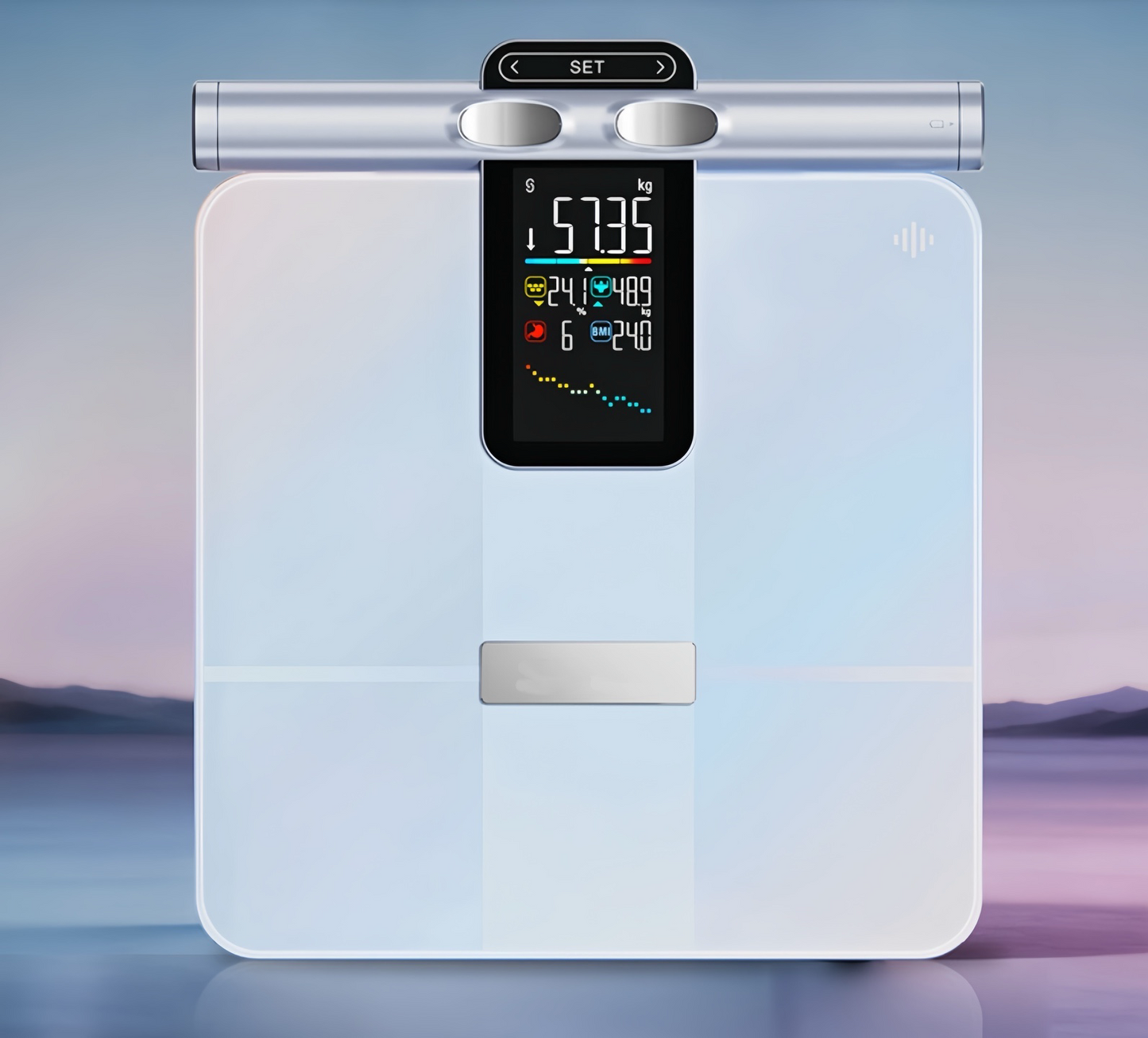 P7MAX Streamlight Edition Smart Body Fat Scale - 8-Electrode Professional Body Composition Analyzer (DEXA Precision)