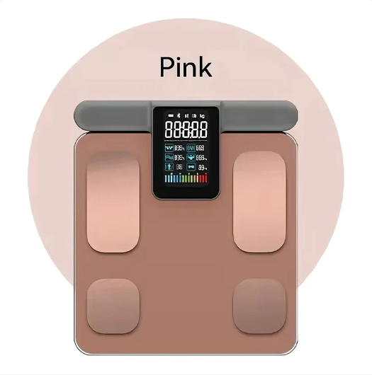 VA LCD Smart Body Fat Composition Scale with Tracking Heart Rate and Body Balance