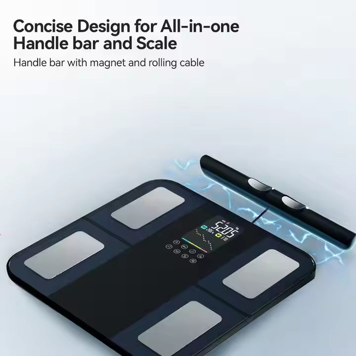 Welland USB/Battery Big Screen BMI Analyzer 15 Body Index Weighing Digital Smart Body Fat Scale